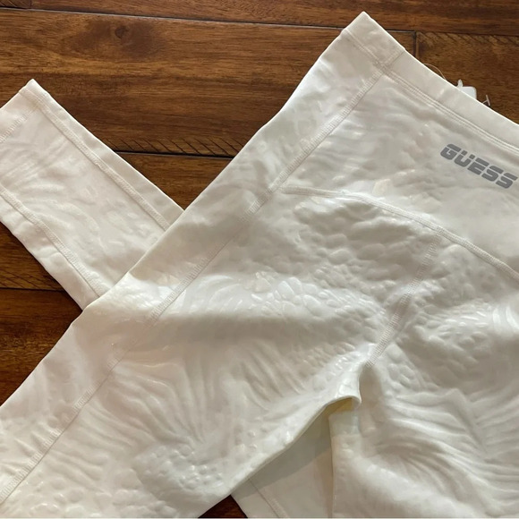 Guess Reflective Deborah leggings Ocean Salt Beige size XS - Picture 2 of 16